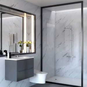 Wet Wall Panels Carrara - MATT 2.4M (Free Delivery Australia wide for over 8 panels)
